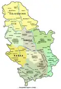 Geographical regions of Serbia