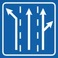 III-11 Uses of lanes at an intersection
