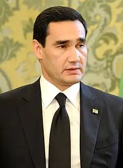 Turkmenistan Serdar Berdimuhamedow President of Turkmenistan[38]