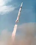 MGM-29 in flight.