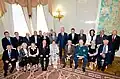 With Sergey Sobyanin and other honor people (September 2, 2011)