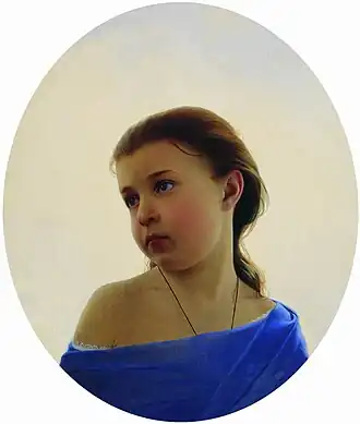 Portrait of Natalia Zaryanko, the artist's daughter (1870)