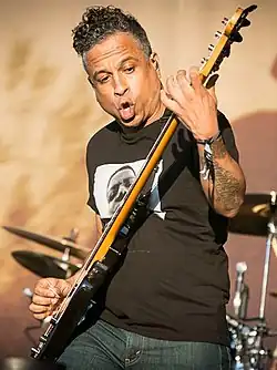 Vega performing with Deftones at Zürich Openair in 2013
