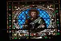 Sergio and Ulisse De Matteis, stained-glass window of St. Bartholomew, from the clerestory of San Francesco d'Albaro (Genoa), 1904.