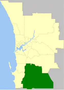 The Shire of Serpentine-Jarrahdale within the Perth Metropolitan Area