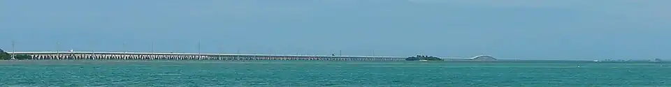 The Seven Mile Bridge, as seen from the Ohio Keys