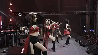 Original SexBomb Girls performing at Howlers Manila Music Festival 2.0 in 2023