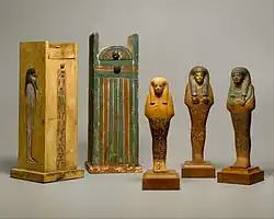 Shabti and shabti boxes of Yuya, now in the Metropolitan Museum of Art