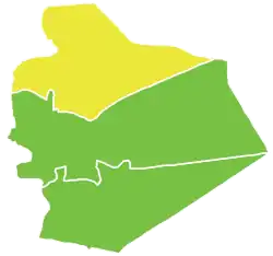 Map of Shahba' District within Sweida Governorate