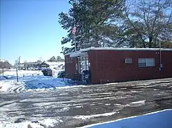 The Shannon post office after a rare snowfall