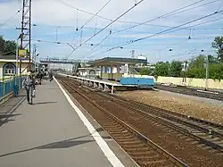 View of the platforms before reconstruction