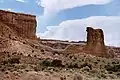 Sheep Rock (right) with void of collapsed arch