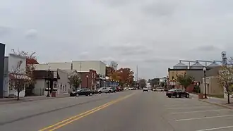 Looking west along W. Wright Avenue