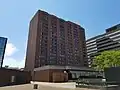 Sheraton Hamilton viewed from the Jackson Square rooftop plaza