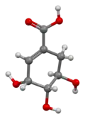 3D model of shikimic acid