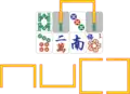 Connected by three line segments, same-direction turns