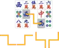 Connected by three line segments, opposite-direction turns