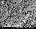 A short-peptide-based hydrogel matrix, capable of holding about one hundred times its own weight in water. Developed as a medical dressing.