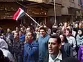 Protesters during 2011 Egyptian Revolution
