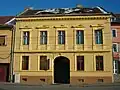 Neoclassical building with eyes (Sibiu)