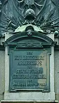 To the XIV Corps of the German army and its commanding General Werder – the grateful people of Baden