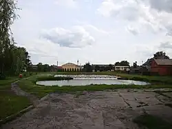 View of the village pond