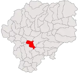 Location in Bistrița-Năsăud County