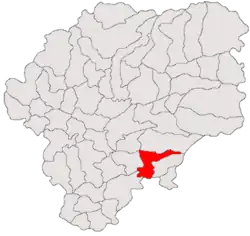 Location in Bistrița-Năsăud County