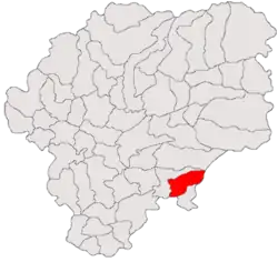 Location in Bistrița-Năsăud County