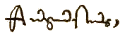 Augustus's signature