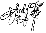 Frederick III's signature