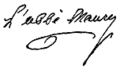 Jean-Sifrein Maury's signature