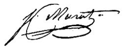 Joachim Murat's signature