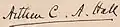 Arthur C. A. Hall's signature