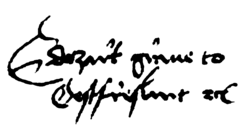 Edzard I's signature