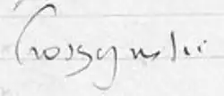 Henri Proszynski's signature