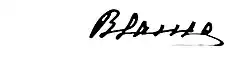 Blanca of Bourbon's signature