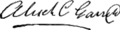 Alexander Charles Garrett's signature