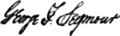 George Franklin Seymour's signature