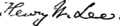 Henry Washington Lee's signature