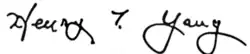 Signature of Henry T. Yang