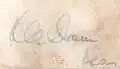 Kenneth Cyril Oram's signature
