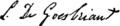 Louis de Goesbriand's signature
