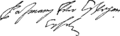 Péter Pázmány's signature