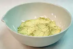 Sample of microcrystaline silver carbonate
