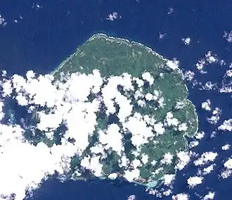 Satellite image of Simberi Island