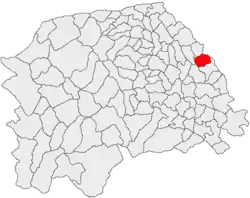 Location in Suceava County