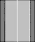 Keep left of the divider; no waiting on either side of the road at any time