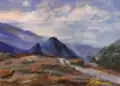 "The Blue Stones", soft pastel, 1999