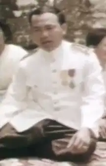 Sisamouth in a film about the Royal Ballet of Cambodia (c. 1965)